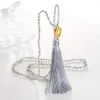 Hänge halsband kelitch metallskal pärlor strängar tofs kvinnor halsband mode bohemiska handgjorda smycken vänskap gåvor