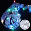 Christmas Ribbon Fairy Lights 13ft 40 LED -batteridrivna för bröllop Nyårs Xmas Tree Decorations XBJK2209