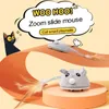 Cat Toys Toy Electric Crawling Mouse USB Rechargable Flocking With Feather Funny Stick Pet Interactive Accessories