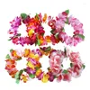 Fleurs décoratives 3 pièces/ensemble hawaïen Leis Hula danse Luau fête collier floral pour fournitures faveurs célébrations et décor