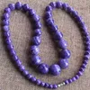 Chains Genuine Natural Purple Charoite Crystal Round Beads Women Necklace 7-16mm