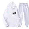 Men's Tracksuits Men's Print Tracksuit A Hoodie And Baggy Pants Warm In 16 Colors For Jogging 2023