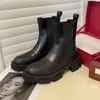 Fashion Chelsea short boots luxury designer Martin boots flat leather high heels autumn and winter plus velvet warm outsole candy cowhide 35-40