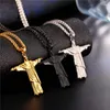 Pendant Necklaces Christ The Redeemer Statue & Pendents Stainless Steel Gold/Black Gun Plated Cristo Redentor Christian Jewelry P021