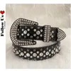 Punk Rock Crystal Studded Men Men Women Western Cowboy z Diamond Bing Y2K Disco E Girls for Dżinsy 220530191F3139447