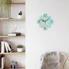 Horloge murale à sublimation à piles 12 pouces silencieux MDF silencieux sans tic-tac horloge décorative blancs pour chambre salon