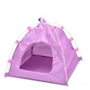 Tent da tenda de cães de canetas para cães pequenos para cães de verão de verão quatro canto do canil de canil de canil oxford pano cães de estimação e gatos Camping tenda dobrável 220912