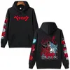 Męskie bluzy bluzy anime z kapturem Berserk Hip Hop długie rękaw Casual Loose Print unisex 220912