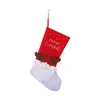 Kerstdecoraties sokken boom ornamenten zakken kerst cadeau candy tas voor thuisjaar kous 220912