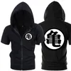 Hoodies dos homens moletom casual engraçado impressão hoodie homens preto cinza cosplay moletom moda manga curta zíper jaquetas masculinas 220912
