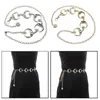 Ремни моды женщины панк -металлический цепь цепей лобстера застежка с высокой полированной отделкой