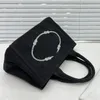 Designer Bags Canvas Black Denim Tote Messenger Bag Shopping Handväska Fashion Casual Letter Print Crossbody Large Capacity Mommy Bag 2022