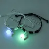 Bracelet lumineux lune étoile, corde réglable pour Couple, Bracelets assortis pour amis, cadeaux d'amour, bijoux 2 pièce/ensemble