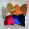 Женские шапочки сплошной вязаная шляпа осень и зимняя новая корейская версия All-Match Dome Мужские шапочки
