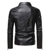 Men's Leather Faux Causal Vintage Jacket Men Men Roupa Design Motor Motor Biker Pocket Pocket PU PUM MENINOS MENINOS ROUSAS 220912