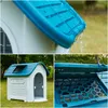 chenils stylos Simple Cour Patio Grandes Maisons De Chien En Plein Air Universel Chiens Chenils Étanche Villa Chat Cage Anti-Pluie Jardin Fournitures Pour Animaux De Compagnie T 220912