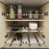 سلال التخزين DIY درج الخزانة سلة المطبخ تخزين الجرف منظم انزلاق سلة خزانة سحب من نوع الدرج المعدني سلة 220912