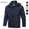 Hommes Vestes Casual Imperméable Printemps Veste Militaire Hommes Vestes Manteaux Hommes Survêtement Casual Bomber Zipper Veste Hip Hop Pilote Manteau 220912