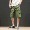 メンズショーツ2022 8xlコットンバミューダカーゴメンカジュアルパンツ男性夏の衣装