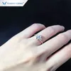 結婚指輪Tianyu Gems 7x5mm楕円形の女性14K/18K/PT950ジュエリー