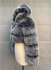 女性の毛皮のフェイクザドリン高品質のryクロップドコートとジャケットフード付き冬用ジャケットマントーフェム220912とふわふわしたトップコート