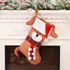 Juldekorationer Navidad 2023 Strumpor Partihandel Pet Dog Stocking Noel Bag For Home 220912