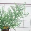 Simulatie Green Plant Garlands Woonkamer Ornament 27 cm Zeven vork dennennaald kerstboomaccessoires Fake 3D Pine Branch