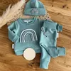 Kleidung Sets Baby Kleidung geboren Mädchen Junge Herbst 2Pcs Set Baumwolle Regenbogen Top Hosen herbst Outfits Mädchen Anzug 220909