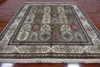 Carpets 8'X10' Four Seasons Handcraft Carpet Flowers Hand Knotted Silk Rug