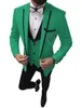 Costumes pour hommes Blazers Costumes pour hommes 3 pièces Slim Fit Casual Business Groomsmen Gris Vert Ivoire Revers Tuxedos pour Mariage FormelBlazerPantsVest 220909