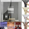 Curtain 100x200cm Shiny Tassel-Line Living Room String Blackout Window Door Divider Drape Valance Home Decor