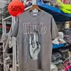 Men's T-Shirts Rhude t Shirt Men Women Os Harajuku Washed Do Old Streetwear Tshirts Fashion Style Highquality Rhude Top TeesROPZ