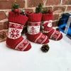 Juldekorationer Fengrise Tree Snowflake Elk Stockings Candy Presentväska säckar Pendant Navidad År 2023 220912