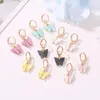 Creolen, trendige, bunte Acryl-Schmetterlings-Creolen für Frauen, Teenager, Mädchen, modisch, süß, reizend, koreanischer Modeschmuck, Geschenk