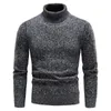 Męskie swetry jesień i zima allmatch polar Turtleeck Sweater męski Slim Wersja koreańska