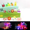 10pcs Christmas Glow Rings In Dark Flash Brooch Toy LED Santa Snowman Shine Toys Party Child Gift Navidad Party Decoration5742103
