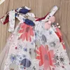 Meisjesjurken Pudcoco babyjurk 6m-3y schattig geboren meisjes zomer tutu prinses feest optocht bloemen