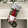 Décorations de Noël Bas 3D Santa Doll Chaussettes de bonbons Sac cadeau de Noël pour la maison 220912