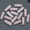 Natural Crystal Stone Charms Rectangle Turquoise Rose Quartz Pendants Trendy for Necklace Earrings Jewelry Making Wholesale