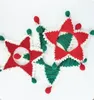 Christmas dog apparel Five-Pointed Star Pets Scarf Rabbit Cat Hand-Knitted Xmas Scarves Small Dogs Cats Collar Christmas Gift