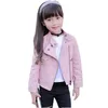 Jackor Cool Girls Classic Pu Autumn Outerwear Leather Läder Zipper Fashion Boys Poat Tonåring Kostym Birthday Present Kids kläder 220912