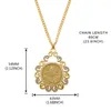 Pendant Necklaces Turkish Ottoman Ladies Coin Necklace With Sli Chain Water Drop Vintage Jewelry For Women Ehnic Wedding Gifts
