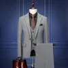 Мужские костюмы Blazers Brand костюм мужской тренд тренд корейская версия Slim Business Casual Groom Свадебные платья Профессиональные костюмы 220909