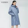 Piumino da donna GASMAN Giacca primavera autunno Donna moda casual lungo parka cappotto imbottito femminile stand-up Colletto giacche da donna con cappuccio 81858 220909