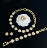 Luxurious Women White Resin Crystal Necklaces Bracelet Earring Rings Hairpin Set Banshee Medusa Portrait 18K Gold Plated New Designed Designer Jewelry VV-231