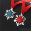 سلاسل المفاتيح الإبداعية Christmas Keychain Snowfliake Ribbon Magic Key Santa Claus Tree Ornament Gift Women Cute Bag Bag Charm H1011 Drop Deliv DH6J2