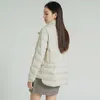 Women's Down Parkas Ly Varey Lin Winter Women 90% Duck Down Fit Coat Casual Light Feather Jacket Single Breasted Warm Parker Solid Color Outwear 220909