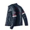 Hommes cuir Faux printemps et automne mâle veste Air Force pilote moto mode mosaïque rouge manteau 220912