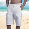 Shorts pour hommes 2022 Linge européen et américain Multi-poches Attachées Salopette de plage pour hommes Pantalons décontractés à cinq points