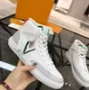 Scarpe casual flat top da uomo in pelle urbana bianco verde designer sneakers basse con fondo in gomma comfort scarpe da allenamento per allenatore taglia 39-45